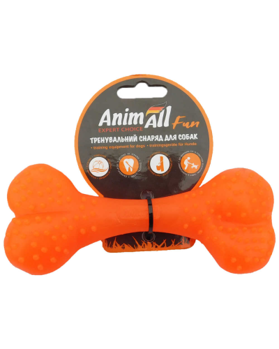AnimAll Фан 88122 кость 15 см оранжевая
