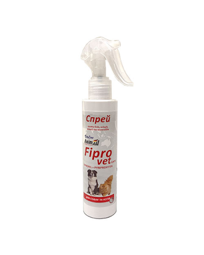 AnimAll VetLine Fiprovet Фіпровет спрей від бліх та кліщів для собак та котів150 мл