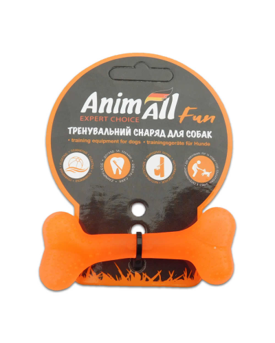 AnimAll Фан 88102 Кость 8 см оранжевая