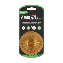AnimAll Fun мяч волна с пищалкой 75 мм золотой