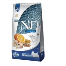 Сухой корм для собак  мелких пород Farmina N&D Low Grain Ocean ADULT MINI с треской и апельсином 7 kg 36605