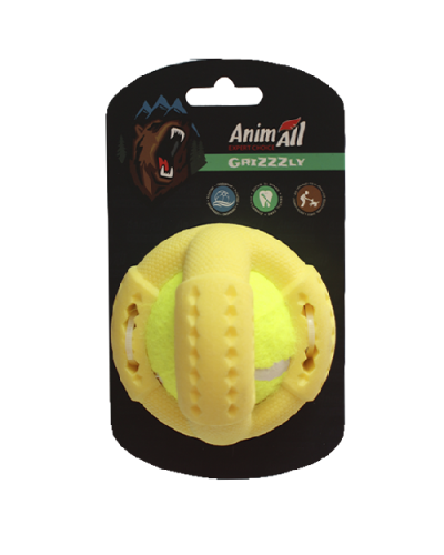 AGrizZzly 9666 Игрушка теннисный мяч S, yellow