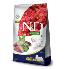 Сухой корм для собак Farmina N&D QUINOA DOG DIGESTION, LAMB & FENNEL ADULT MINI диет. питание в случае нарушений пищеварения с ягненком и киноа, 2,5 кг 40060