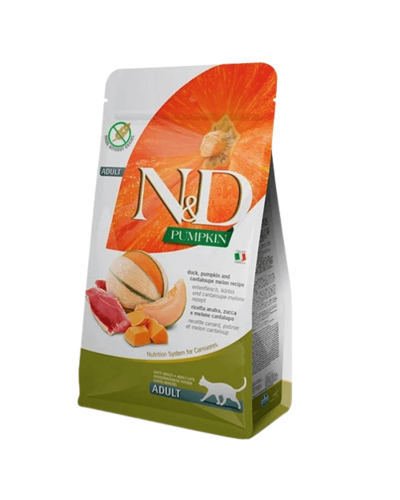 Сухий корм для котів Farmina N&D Grain Free PUMPKIN DUCK & CANTALUPE ADULT з качкою та гарбузом 300 gr 35356
