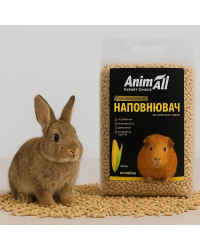 Animall Наповнювач кукурудзяний для туалетів домашніх тварин, 3кг