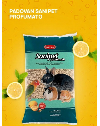 Наповнювач Padоvan SANIPET PROFUMATO для кліток з кукурудзяних гранул (10л) 600г (PP00017)