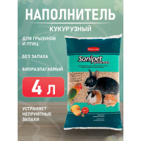 Наповнювач Padоvan SANIPET PROFUMATO для кліток з кукурудзяних гранул (4л) 300г (PP00032)