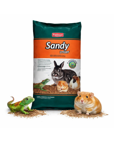 Наповнювач універсальний для гризунів та рептилій Padovan Sandy litter Глиняний поглинаючий 4 кг (PP00062)