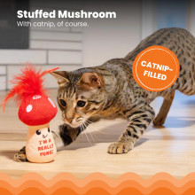 Игрушка для кошек Catstages «Грибок» с кошачьей мятой для чистки зубов