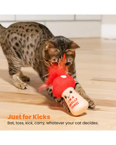 Игрушка для кошек Catstages «Грибок» с кошачьей мятой для чистки зубов