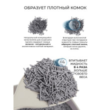 Наполнитель АнимАлл ТОФУ с активированным углем 4,66 кг/10 литров