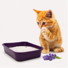Наповнювач для котячого туалету Padovan Silicat Lavender з силагелевою лавандою 5л/2.2кг (PP00499)