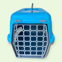 Переноска для котів та собак Анімал сіро-блакитна CNR-102 (48,5х32,5х32,5)