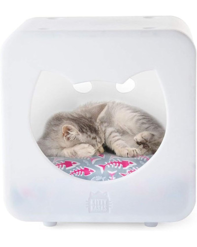 Будинок-кубик для котів Jolly Pets KITTY KASA BEDROOM 49х39х30 Білий (KKB105)