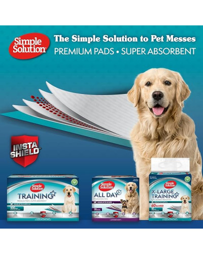 Пелюшки для собак Simple Solution All Day Premium Dog Pads з ароматом лаванди 60х58см 50шт (ss10242)