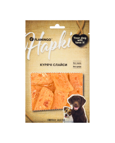 Flamingo Куриные слайсы для собак 75 GR