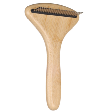 Flamingo 522390 Грабли BAMBOO для вычесывания подшерстку для собак, зубов 31шт|17х10см