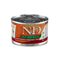 Влажный корм для щенков мелких пород Farmina N&D Grain PUMPKIN CHICKEN PUPPY MINI с тыквой, курицей, гранатом 140 г 05711