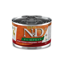Вологий корм для цуценят малих порід Farmina  N&D Grain Free PUMPKIN CHICKEN PUPPY MINI з гарбузом, куркою, гранатом 140 г 05711