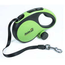 AnimAll рулетка-повідець з диспенсером XL до 50 кг/8 метрів зелена, MS7016-B, (Х/24/Х)