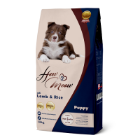 Повнораціонний корм для щенят How Meow Puppy з ягням та рисом 15кг