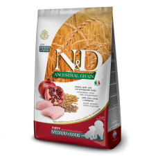 Сухой корм для щенков cредних и крупных пород Farmina N&D Low Grain CHICKEN & POMEGRANATE PUPPY MEDIUM & MAXI 2,5 kg 36179