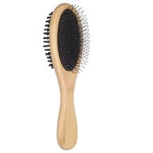 Flamingo 522382 Щетка двухсторонняя BAMBOO 2в1 для собак, L|24,5х7см