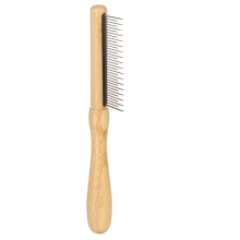 Flamingo 523066 Расческа BAMBOO с короткими/длинными зубчиками для собак, зубов 17/18шт|21х4,1см