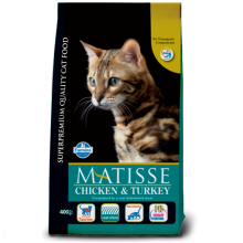 Сухой корм для кошек Farmina MATISSE CHICKEN & TURKEY с курицей и индейкой 400 г 16102