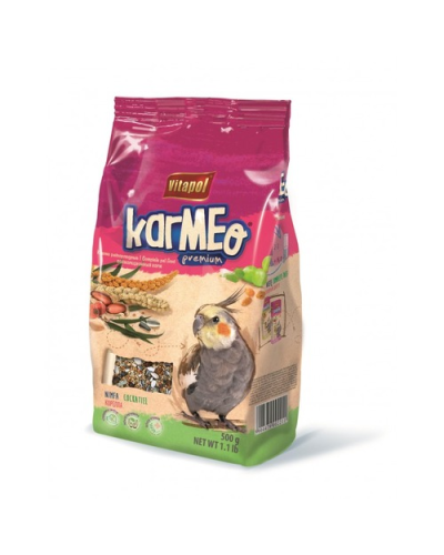 ВИТАПУЛ корм KARMEO премиум д/Нимф 0,5 кг мягкая упак. 0221K (18 шт в упаковку)