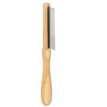 Flamingo 523067 Расческа BAMBOO со средними зубчиками для собак, зубов 24шт|21х3,9см