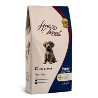 Повнораціонний корм для щенят How Meow Puppy з ягням та рисом 3кг