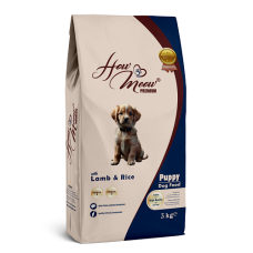 Полнорационный корм для щенков How Meow Puppy с ягненком и рисом 3кг