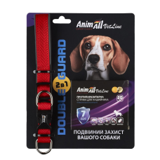 AnimAll VetLine Double Guard комплект нашийник з протипаразитарною стрічкою, 20 мм, 320 - 400 мм, червоний (40/X/X) шт