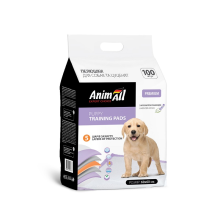 Пеленки AnimAll 60х60 см с ароматом лаванды/100штук, (3 шт/ящ)