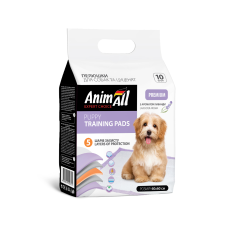 Пелюшки AnimAll 60х60 см з ароматом лаванди / 10штук, (20 шт/ящ)