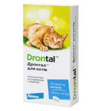 Drontal таблетки від гельмінтів для котів 24 таблетки