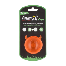 AnimAll Fun мяч чертик с пищалкой 65 мм оранжевый