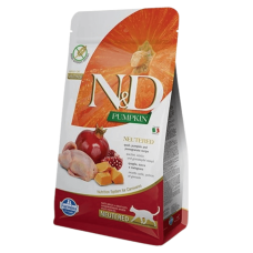 Сухой корм для стерилизованных кошек N&D Grain PUMPKIN QUAIL & POMEGRANATE NEUTERED ADULT с перепелом и тыквой 5 kg 36803