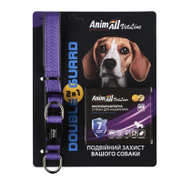 AnimAll VetLine Double Guard комплект ошейник с противопаразитарной лентой, 20 мм, 320 - 400 мм, пурпурный (40/X/X) шт