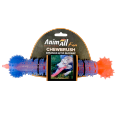 AnimAll Фан жувальна щітка-кістка помаранчева з синім, 24 см