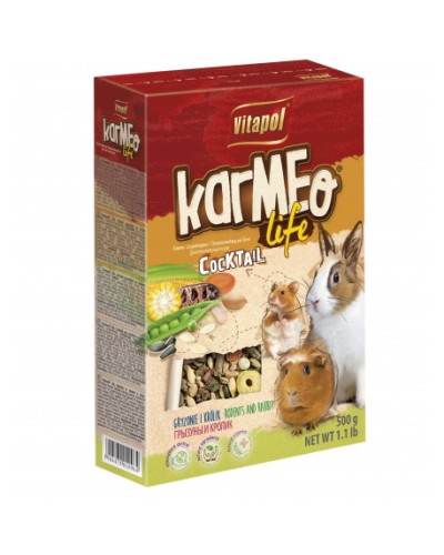 ВИТАПУЛ КОКТЕЙЛЬ ЛАЙФ КАРМЕО д/грызунов и кроликов 500 г, 1096