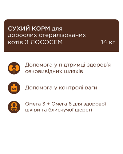 Club 4 Paws Premium Sterilised сухий корм для кішок 900 г - лосось