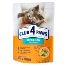 Club 4 Paws Premium Sterilised сухий корм для кішок 900 г - лосось