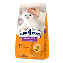 Club 4 Paws Premium Urinary сухой корм для кошек 2 кг - курица