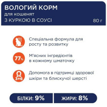 Club 4 Paws Premium вологий корм для кошенят 80 г - курка