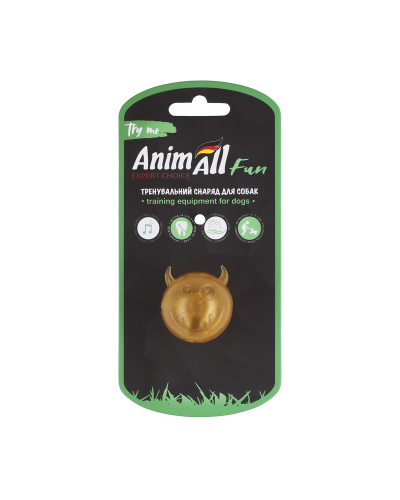 AnimAll Fun мяч чертик с пищалкой 45 мм золотой