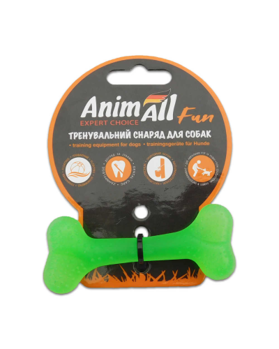 AnimAll Фан 88105 Кость 8 см зеленая