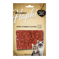 Flamingo Мягкие кубики из утки для кошек 50 GR