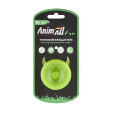AnimAll Fun м'яч чортик з пищалкою 65 мм жовтий